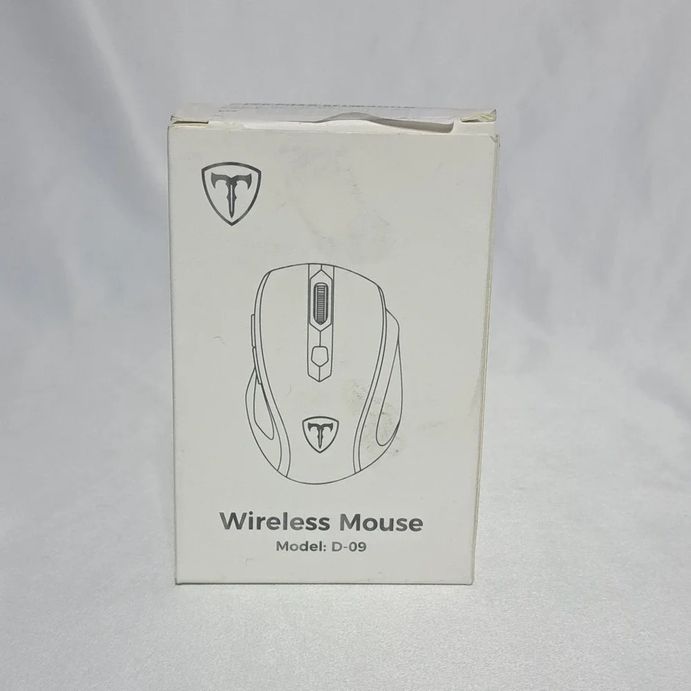 NEW Wireless Mouse Model D-09 USB Receiver for Laptop PC Mac‎ Chromebook